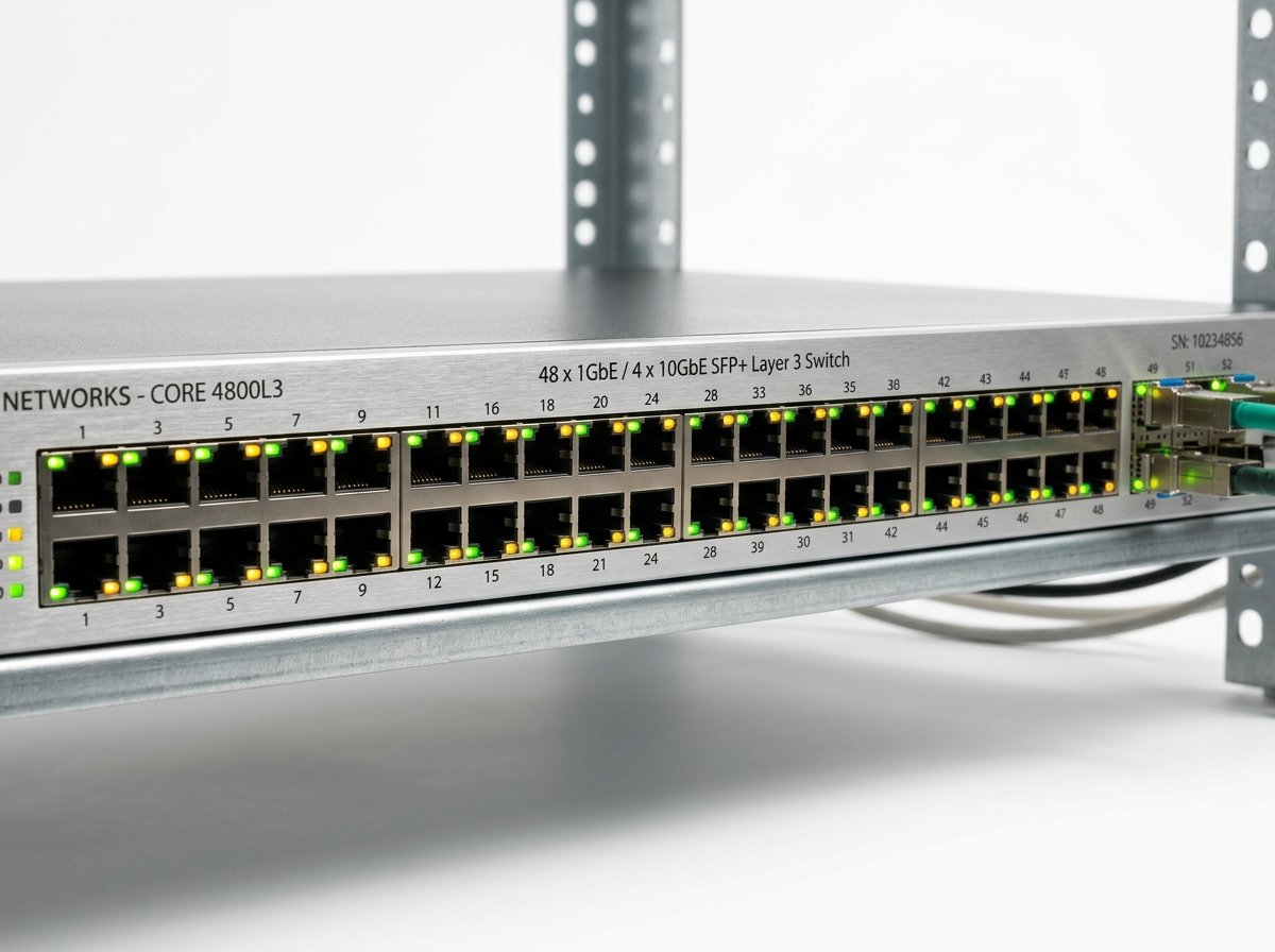 Enterprise L3 48-Port 10G/40G Managed Core Switch with 90W PoE++