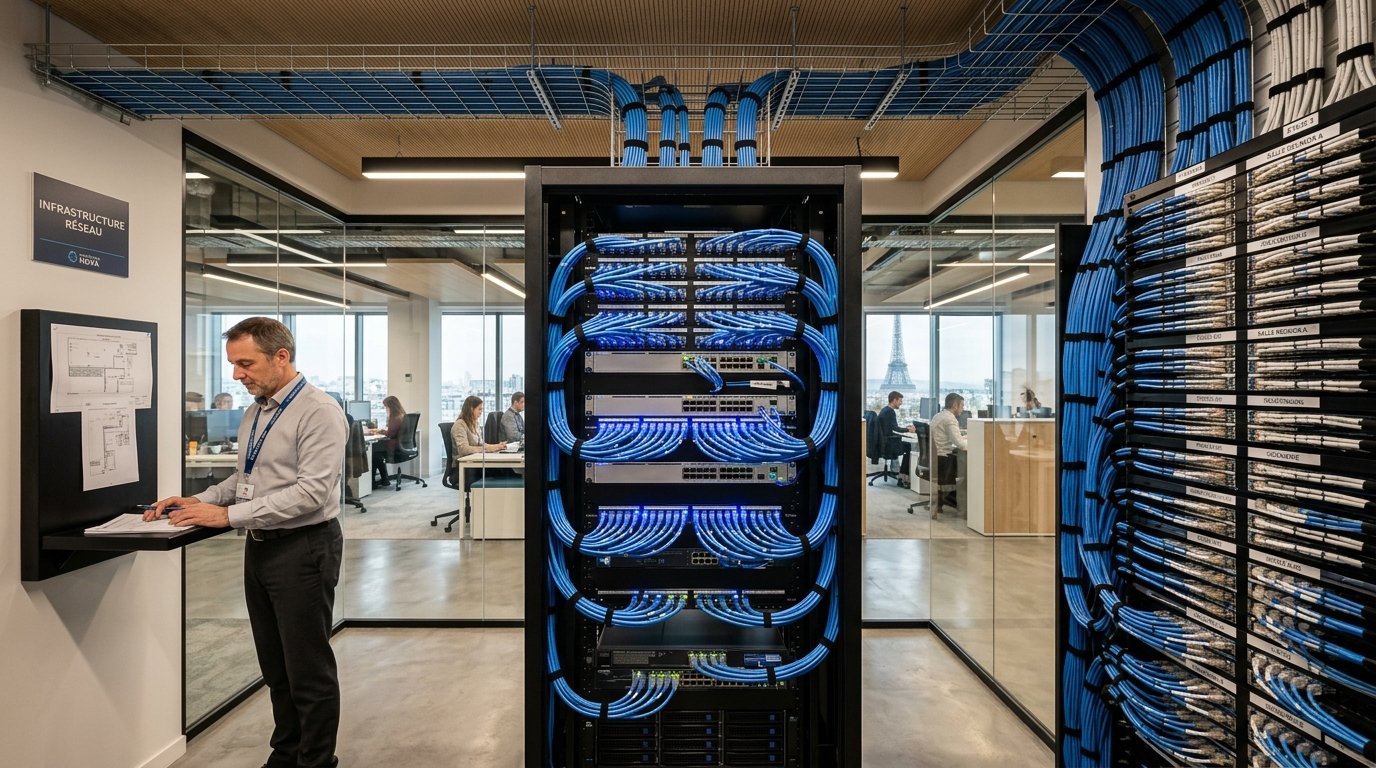 High-Density Cat6A / Cat7 Structured Cabling